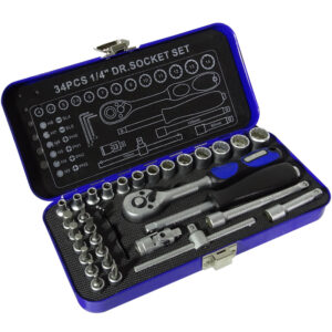 34pc Ratchet Socket Set